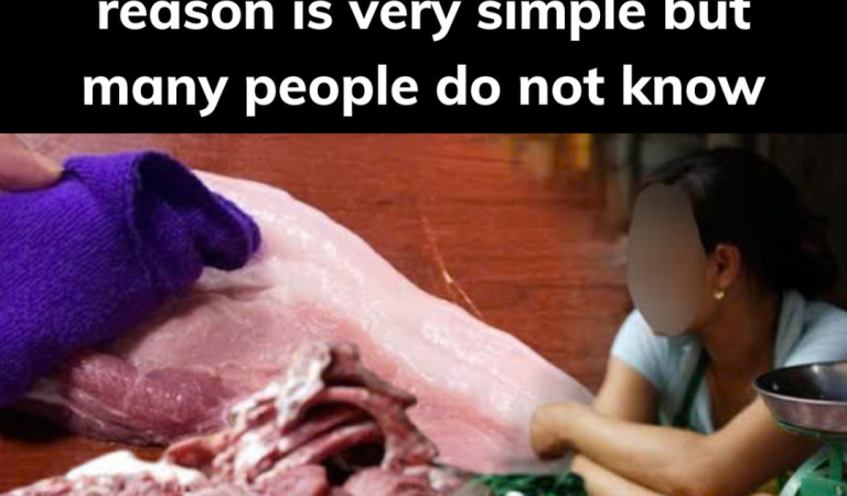 Why do butchers cover pork with cloth?